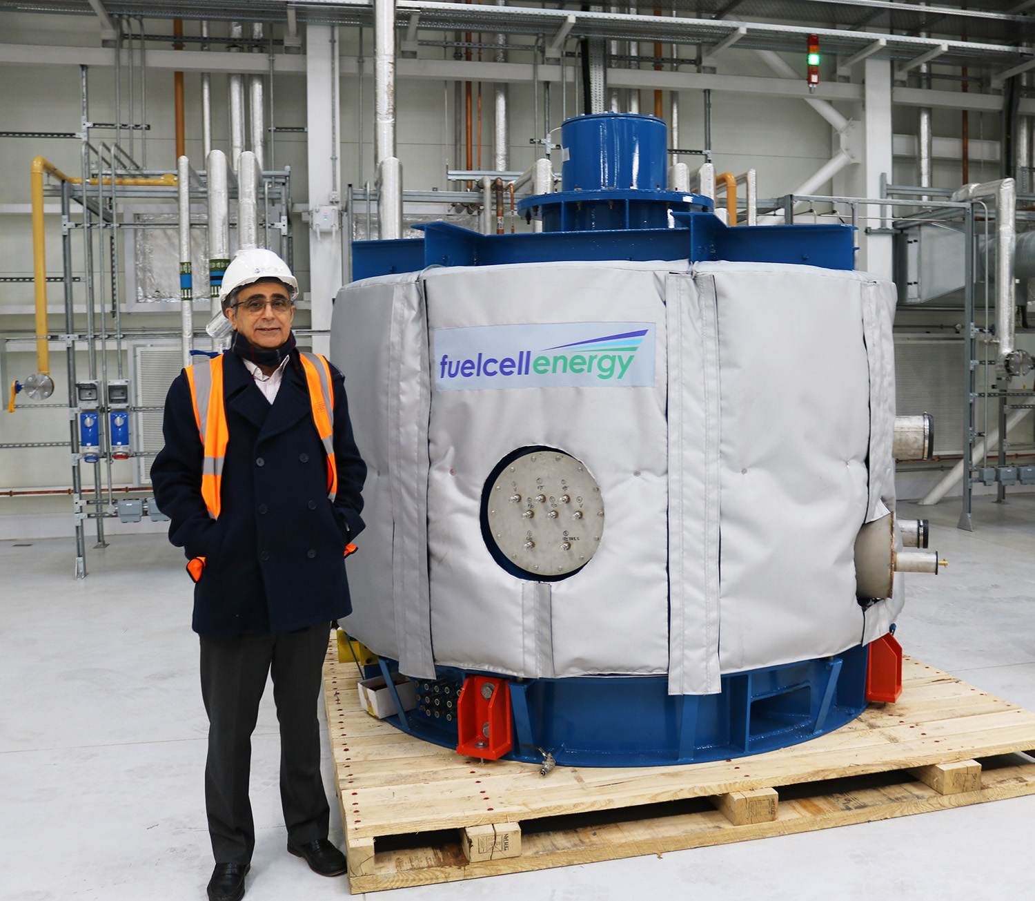 Advanced Molten Carbonate Fuel Cell research rig, unique in the UK, arrives at the Translational Energy Research Centre